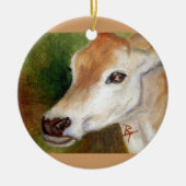 Jersey Cow acoe Ornament (Voorkant)