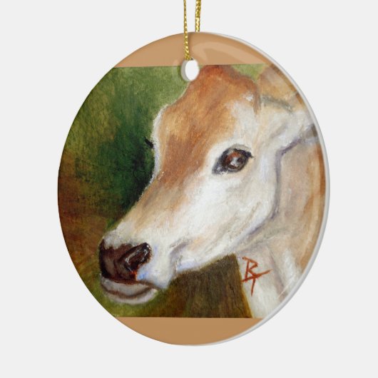 Jersey Cow acoe Ornament (Links)
