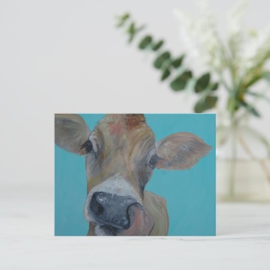 Jersey Cow Briefkaart (Staand voorkant)