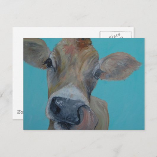 Jersey Cow Briefkaart (Voorkant / Achterkant)