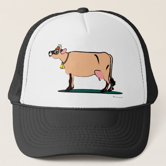 Jersey Cow (donker) Trucker Pet (Voorkant)