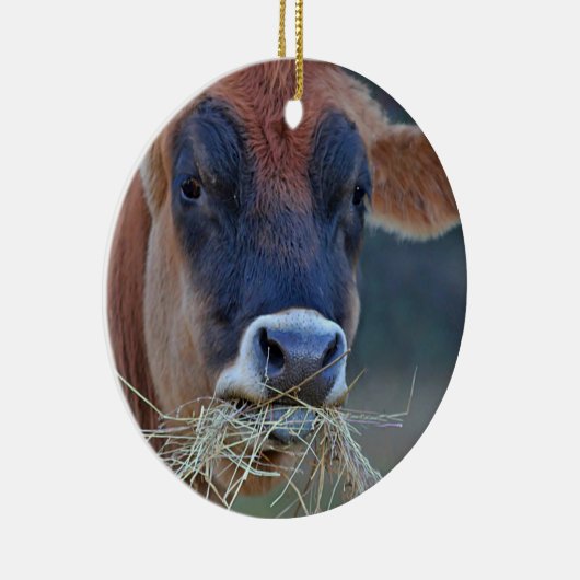 Jersey Cow Keramisch Ornament (Rechts)