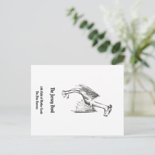 Jersey Devil Briefkaart (Staand voorkant)
