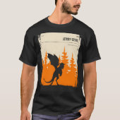 Jersey Devil Cryptid Book Hoesje Poster T-shirt (Voorkant)