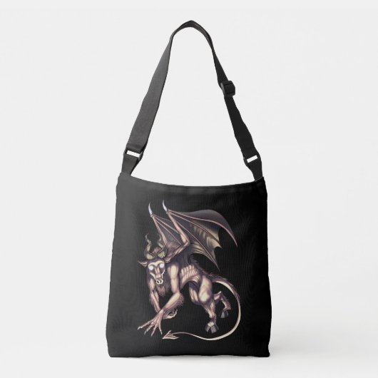 Jersey Devil Cryptid Creature Crossbody Tas (Voorkant)