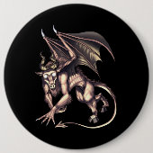 Jersey Devil Cryptid Creature Ronde Button 6,0 Cm (Voorkant)