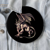 Jersey Devil Cryptid Creature Ronde Button 6,0 Cm (In situ)
