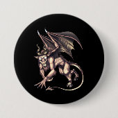 Jersey Devil Cryptid Creature Ronde Button 7,6 Cm (Voorkant)