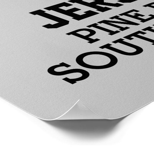 Jersey Devil Cryptid  tekst Poster (Hoek)