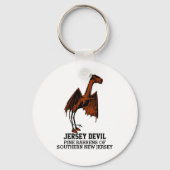 Jersey Devil Cryptid  Text Ke Sleutelhanger (Voorkant)