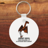 Jersey Devil Cryptid  Text Ke Sleutelhanger (Voorkant)
