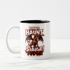 Jersey Devil Geboren Om Te Kwijlen Funny Cryptid H Tweekleurige Koffiemok