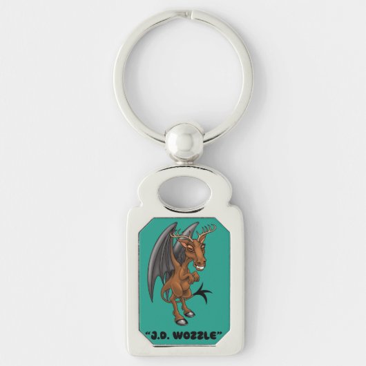 Jersey Devil, J.D. Wozzle" Cryptid Sleutelhanger (Voorkant)