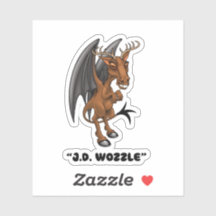 Jersey Devil, J.D. Wozzle" Cryptid-sticker
