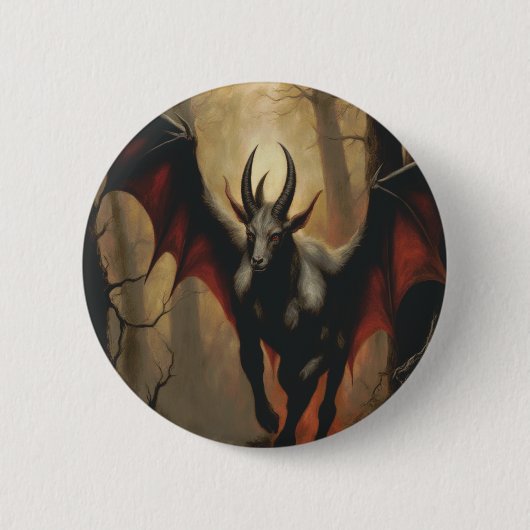 Jersey Devil Renaissance knoppen Ronde Button 5,7 Cm (Voorkant)