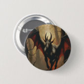 Jersey Devil Renaissance knoppen Ronde Button 5,7 Cm (Voorkant /achterkant)