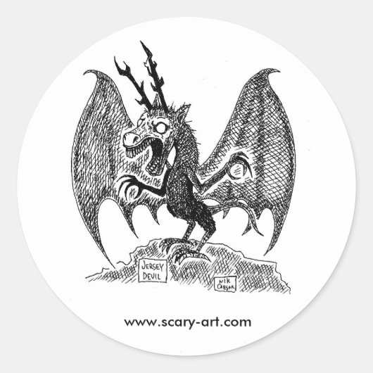 Jersey Devil Sticker (Voorkant)