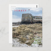 Jersey Elizabeth Castle bastion uitzicht briefkaar Briefkaart (Voorkant / Achterkant)