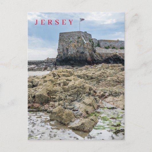 Jersey Elizabeth Castle bastion uitzicht briefkaar Briefkaart (Voorkant)
