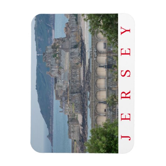 Jersey Elizabeth Castle in de buurt van een koelka Magneet (Verticaal)
