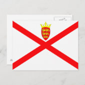 Jersey Flag Briefkaart (Voorkant / Achterkant)