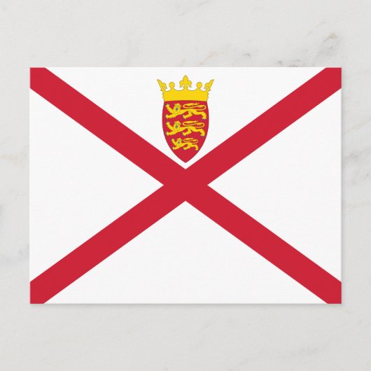 Jersey Flag Briefkaart (Voorkant)