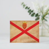 Jersey Flag Briefkaart (Staand voorkant)