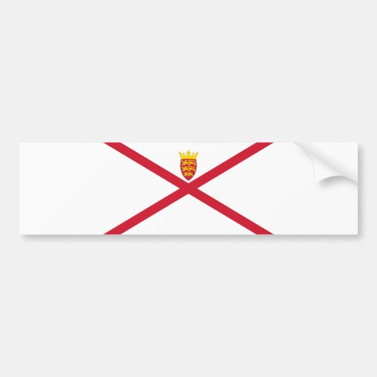 Jersey Flag Bumpersticker (Voorkant)