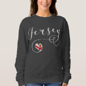 Jersey Flag Heart, Kanaaleilanden Trui (Voorkant)