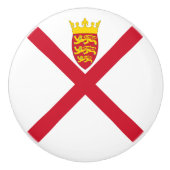 Jersey Flag Keramische Knop (Voorkant)
