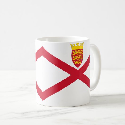 Jersey Flag Keramische Mok (Voorkant rechts)