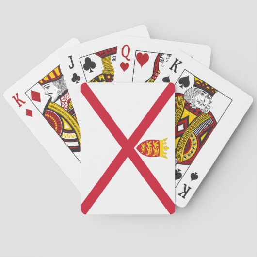 Jersey Flag Pokerkaarten (Achterkant)