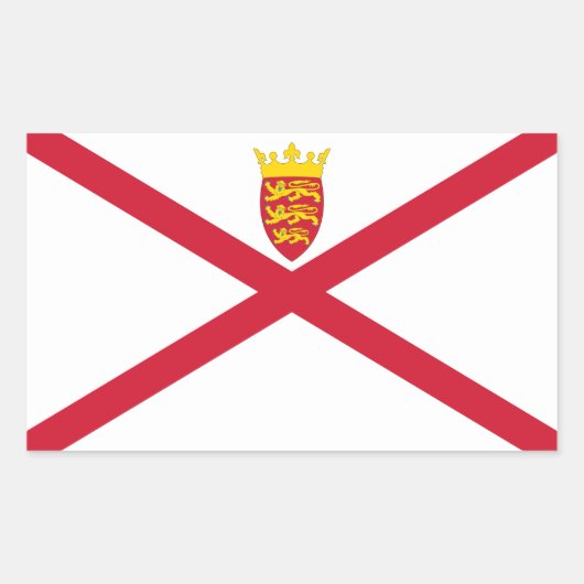 Jersey Flag Rechthoekige Sticker (Voorkant)