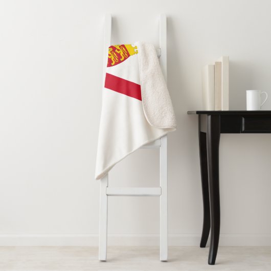 Jersey Flag Sherpa Deken (In situ)