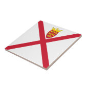 Jersey Flag Tegeltje (Zijkant)