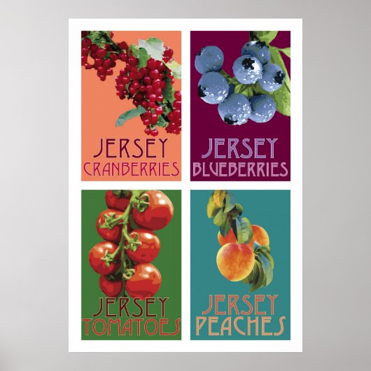 Jersey Fruits Poster (Voorkant)