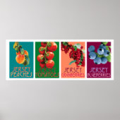 Jersey Fruits Poster horizontaal (Voorkant)
