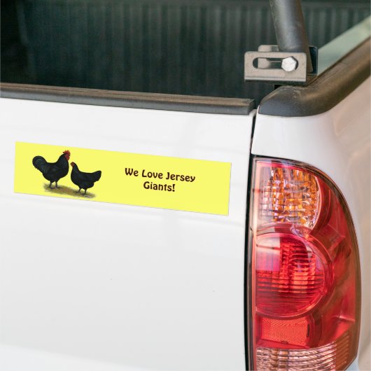 Jersey Giant Chickens Bumpersticker (Op Truck)