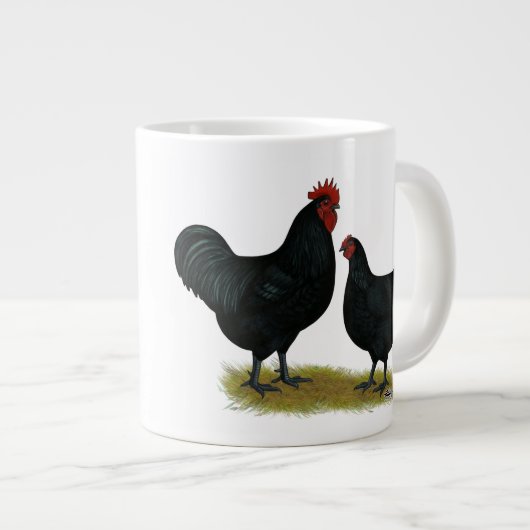 Jersey Giant Chickens Grote Koffiekop (Voorkant rechts)