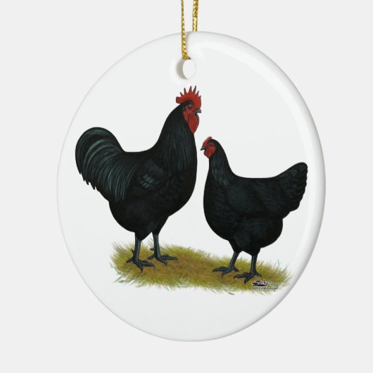 Jersey Giant Chickens Keramisch Ornament (Links)
