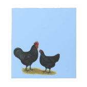 Jersey Giant Chickens Notitieblok (Voorkant)