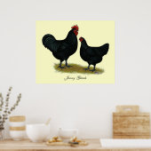 Jersey Giant Chickens Poster (Keuken)