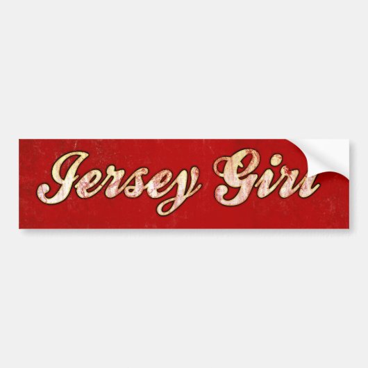 Jersey Girl Bumpersticker (Voorkant)