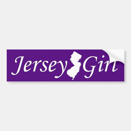 Jersey Girl Bumpersticker (Voorkant)