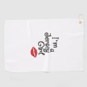 Jersey Girl Golf Handdoek (Horizontaal)