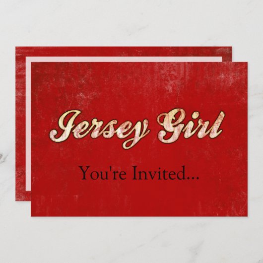 Jersey Girl Kaart (Voorkant / Achterkant)