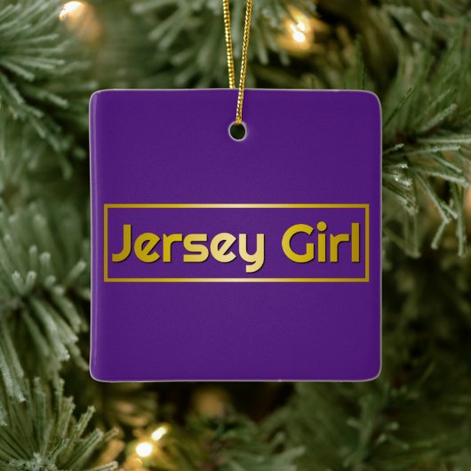 Jersey Girl Mini Keramisch Ornament (Boom)