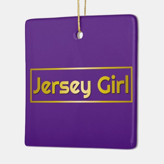 Jersey Girl Mini Keramisch Ornament (Links)