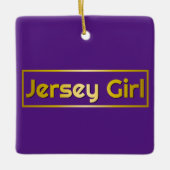 Jersey Girl Mini Keramisch Ornament (Voorkant)