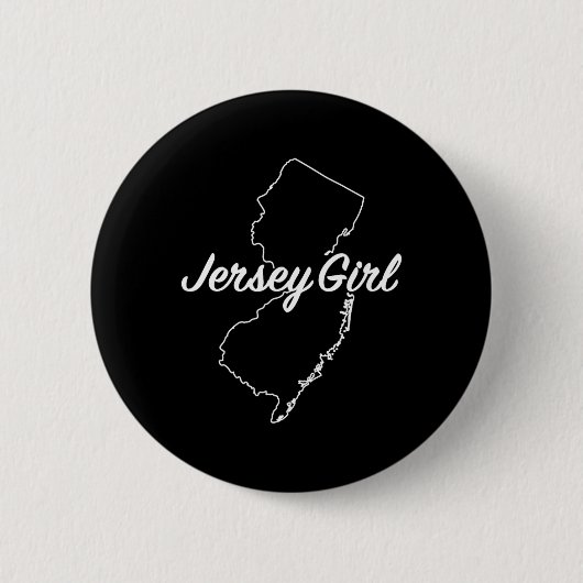 Jersey Girl New Jersey  Ronde Button 5,7 Cm (Voorkant)